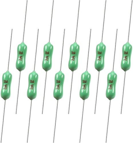 Heyiarbeit 50 unids fusible de golpe rápido 125V 3A verde resistencia tipo fusible para proteger comunicaciones telecomunicaciones el funcionamiento