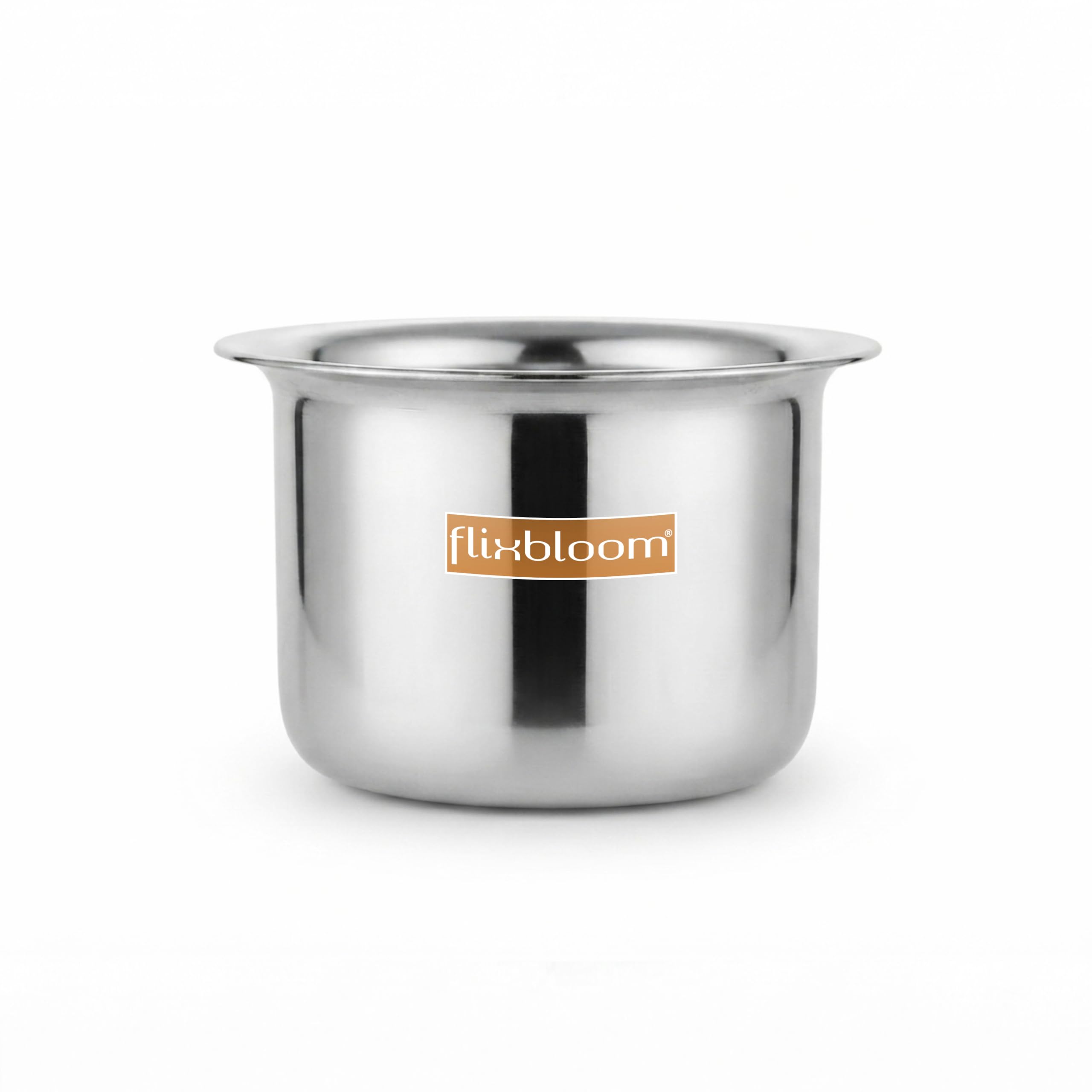 Classy Kitchen Cookware 3.5 Litre Stainless Steel TriPly 3mm Thick Gauge Body Induction Base & LPG Friendly Deep Cooking & Serving Tope (Bhagona/Patila)-image-47