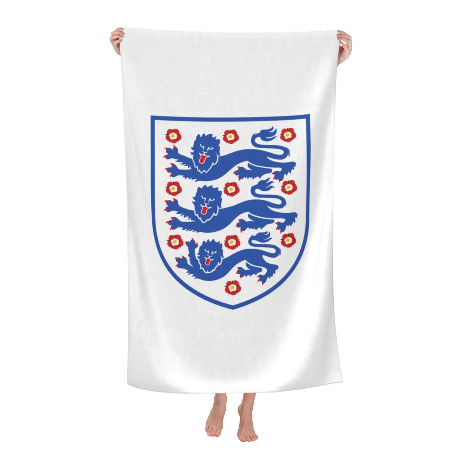 Beach Towel Uk England Emblem Lion Royal Premium Towels Sand Free Quick Dry Hair Turban Towel For Children Camping Hotel,80X130Cm