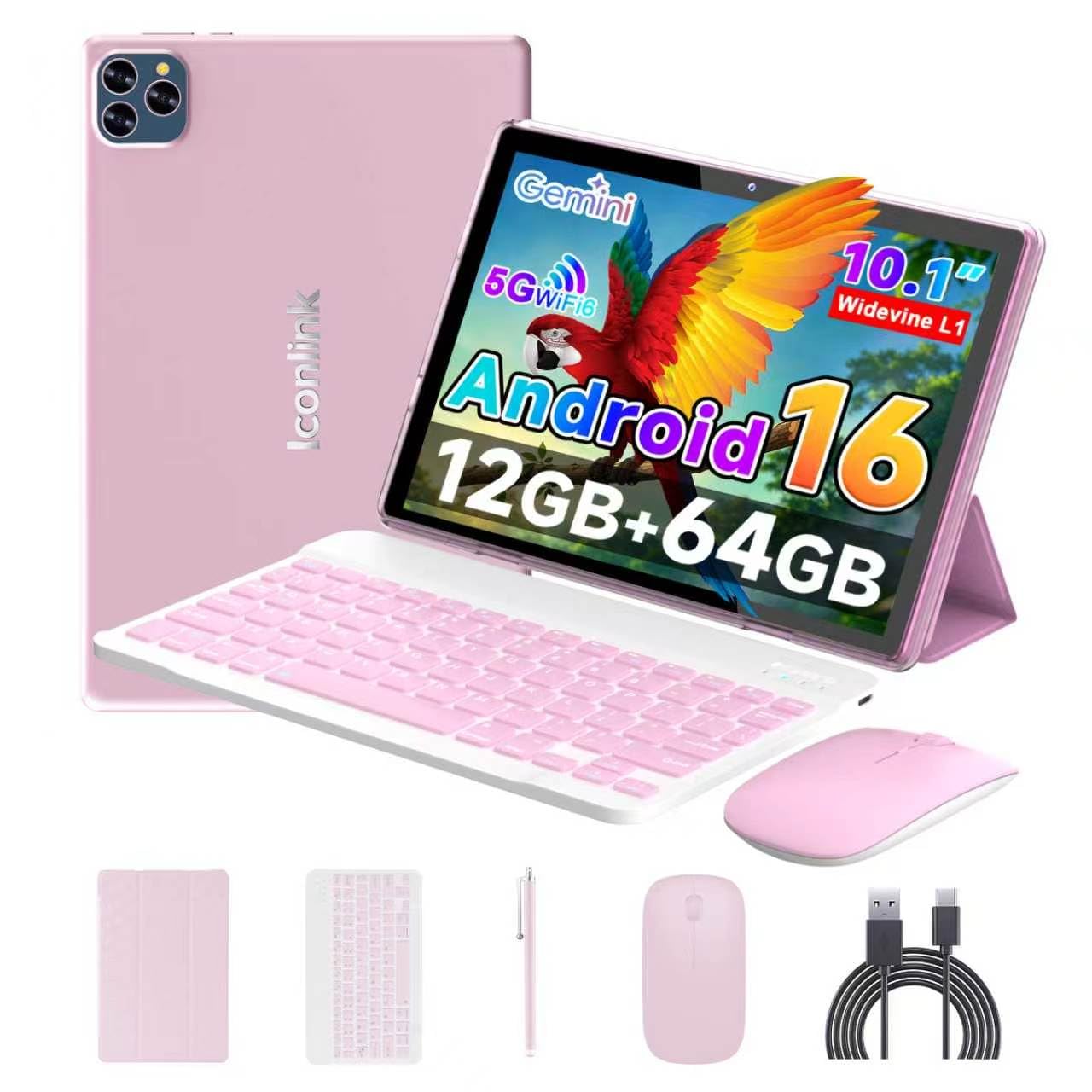 Amazon.com: ICONLINK Android 16 Tablet 10 Inch, 12(3+9) GB RAM+