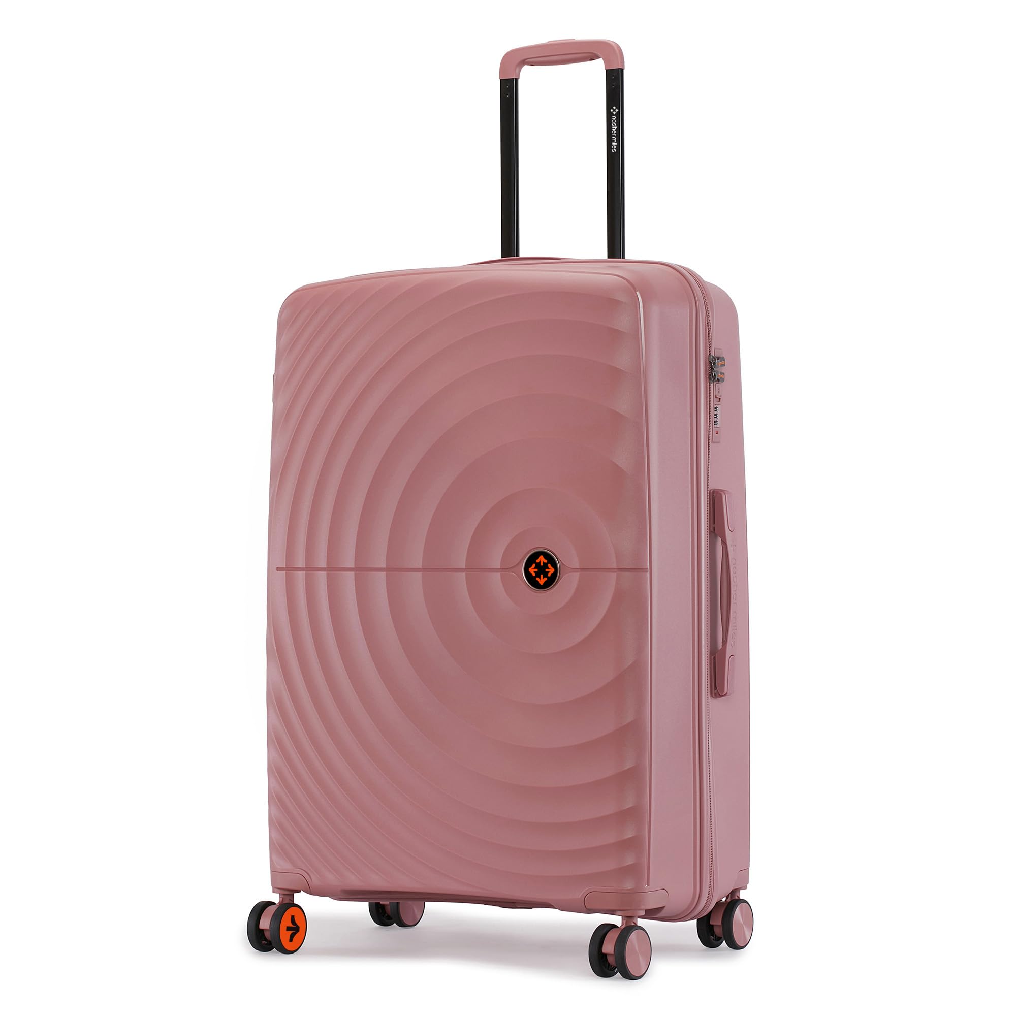 Polypropylene Spinner Seattle Hard-Sided Check-in Luggage 28 inch | 75cm | 8 Wheels Large Trolley Bag for Travel | Suitcase (Rose Gold)