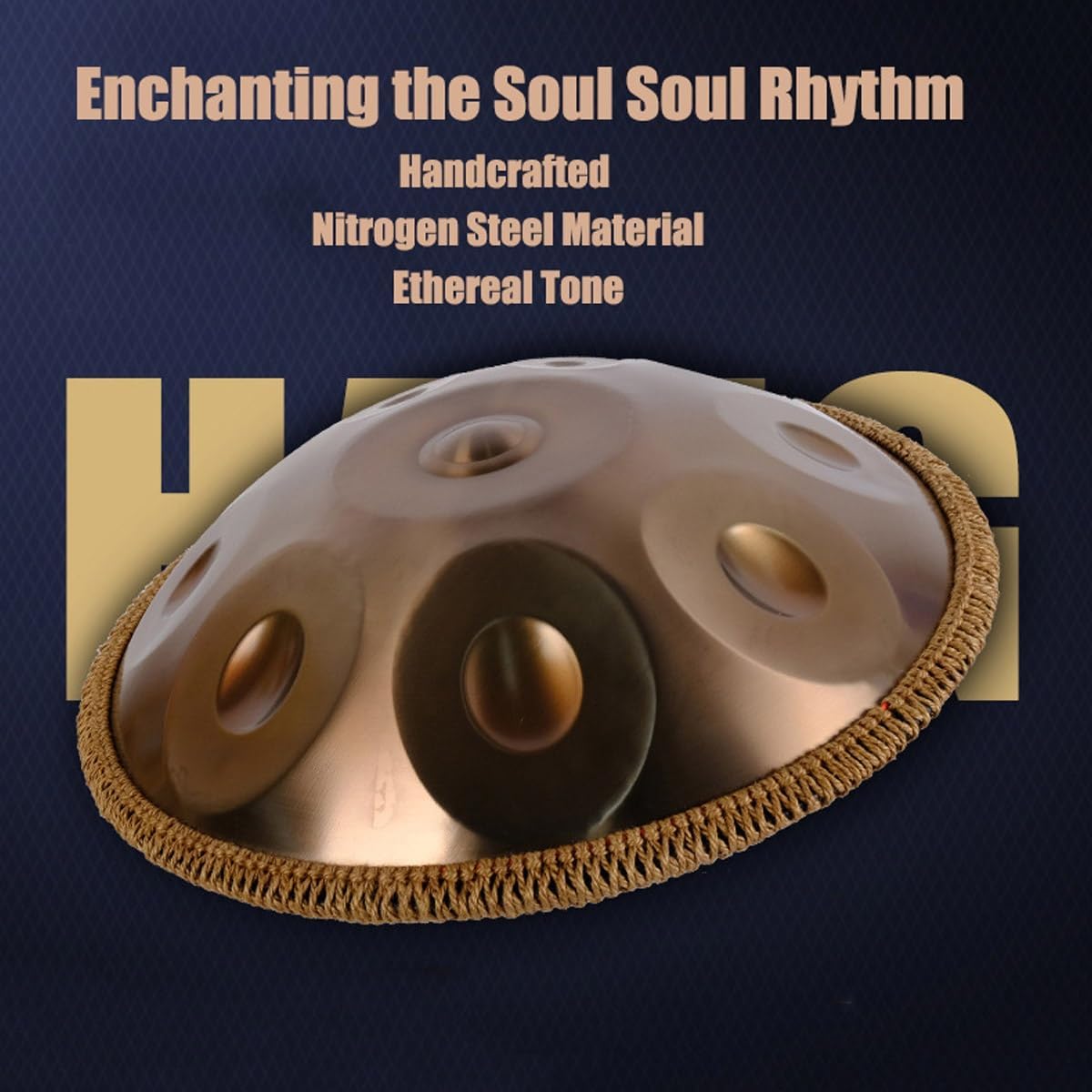 開封・未使用】Rxakudedo ハンドパン ドラム 432HZ 収納袋付き 開封