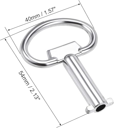 Miniatura 3 de uxcell Llave eléctrica del gabinete 0.197 in agujero de aleación de zinc medidor de agua caja de seguridad 2.126x1.575 in 5pcs