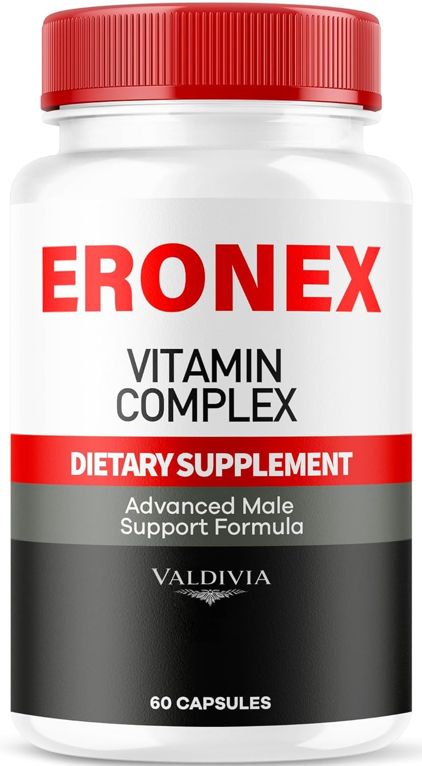 Valdivia Eronex Vitamin Complex Capsules, Official Advanced Formula Capsulas, Eronex All-Natural Support, Eronex Pastillas Reviews, 60 Capsules for 1 Month
