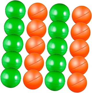 OATIPHO 20 Peças Adereços De Bola De Plástico Esfera Bolas De Loteria Bolas De Jogo Bolas De Entretenimento Bolas De Plástico Sem Costura Bolas De Loteria Que Podem Abertas Bolas De