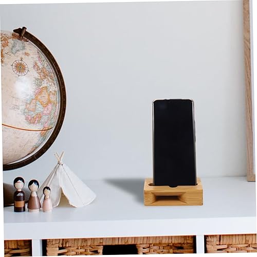 Miniatura 8 de Toyvian Soporte de madera para teléfono móvil para escritorio, soporte universal para teléfono celular, principio de resonancia de eco, sonido