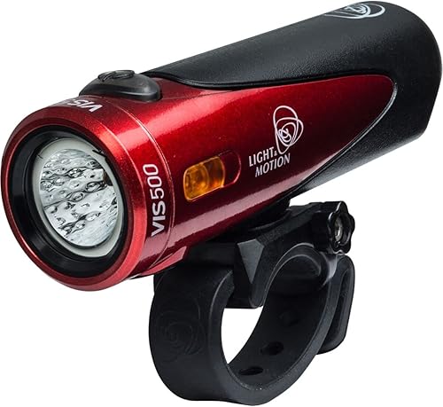 Light & Motion Vis 500, ilumina la carretera o el sendero con 500 lúmenes brillantes, o cambia a SafePulse para una máxima seguridad diurna. Un