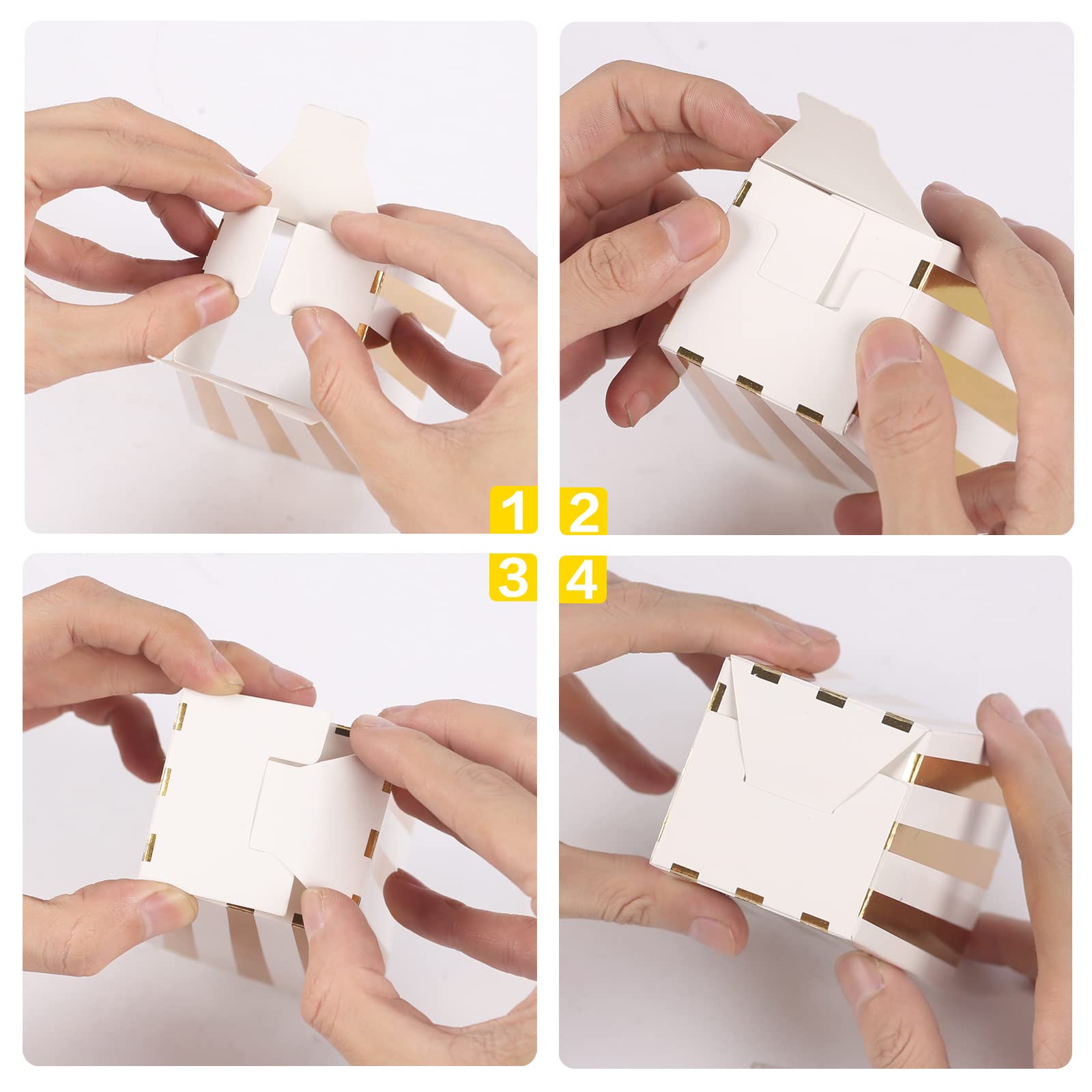 24 Stück Popcorn Boxen Popcorntüten Klein Candy Container Candy Boxen Papier Popcorn Tüten Pappe Snack Boxen für Partysnacks Bonbons Popcorn Geschenktüten Weihnachten