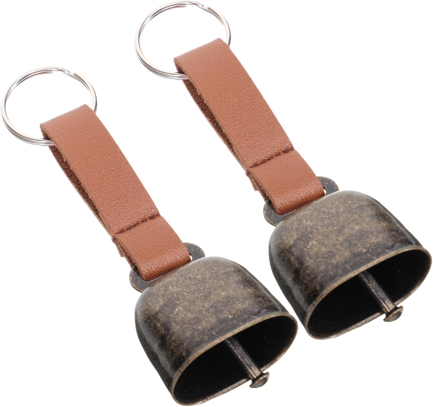 2-Pack Loud Metal Bear Bells for Hiking, Camping, and Climbing