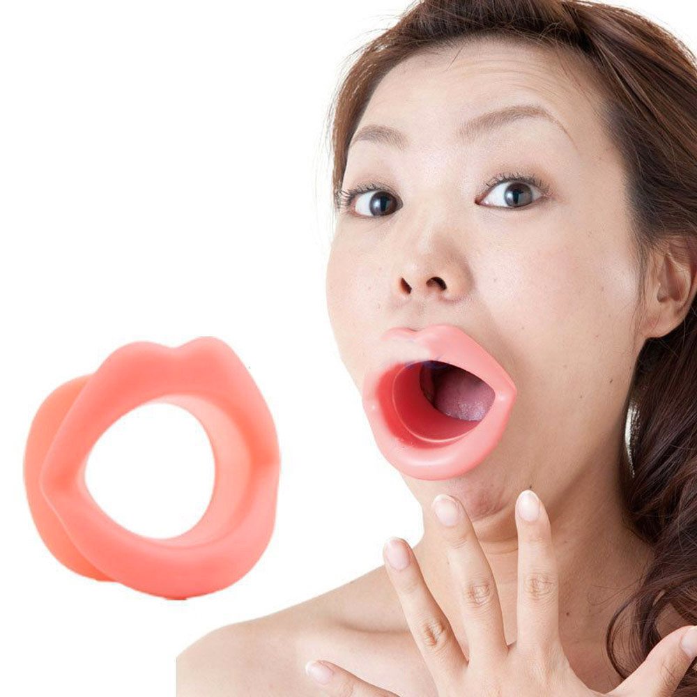 Tensor De Músculos Faciales Anti-Arrugas Silicona Cara Más Delgada Boca Ejercicio Muscular