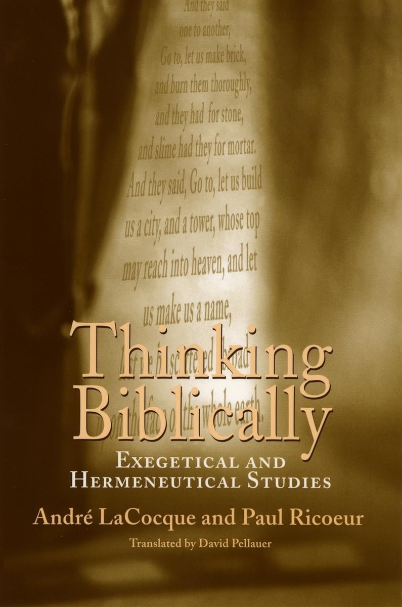 Thinking Biblically Exegetical and by André Lacocque PAPERBACK