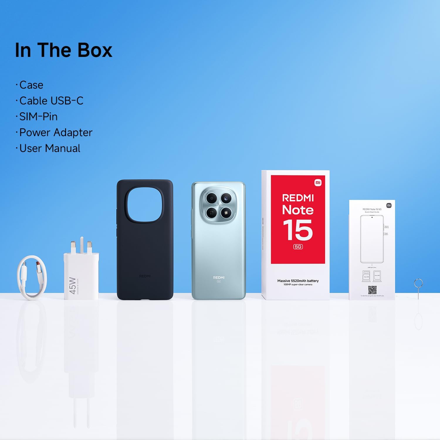 هاتف ذكي ريدمي نوت 15 5G ، كاميرا 108MP، بطارية 5520mAh، شاشة ... - view 4