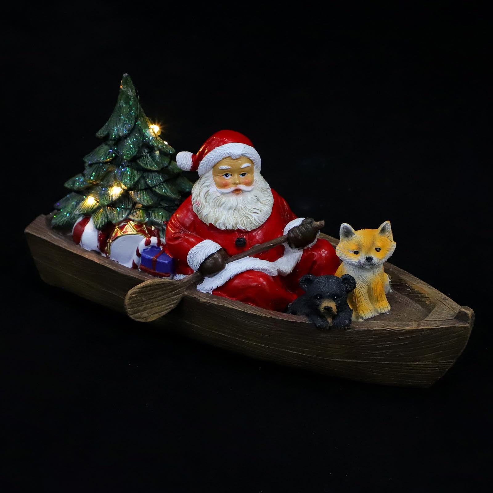 Homoyoyo Babbo Natale in Resina Decorativo da Tavolo per Natale