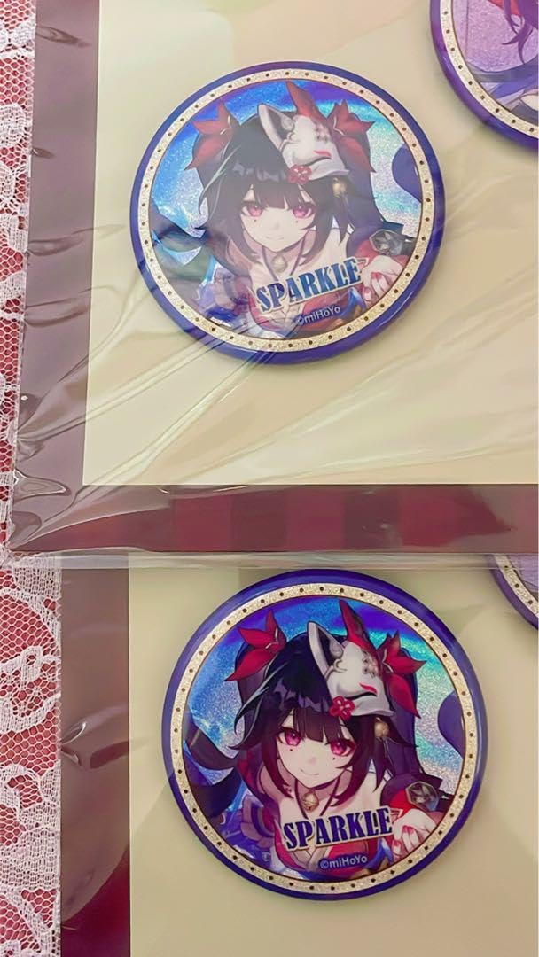 崩壊スターレイル　花火　ローソン　限定　缶バッジ　70個 崩壊：スターレイル 光円錐シリーズ まるかく缶バッジ 美しき華