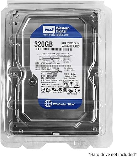 Miniatura 4 de Funda de plástico ESD Clamshell para discos duros internos de 3.5" (3.5" 10 unidades)