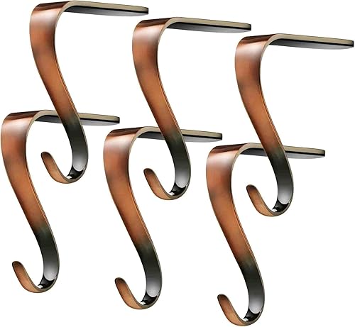 Vista 46 de Boao - Juego de soportes de metal para medias navideñas, para chimenea, guirnaldas