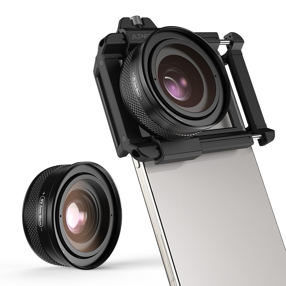 APEXEL ZM100-5 obiektyw makro zoom 10-20x, odległość robocza 15-45 mm