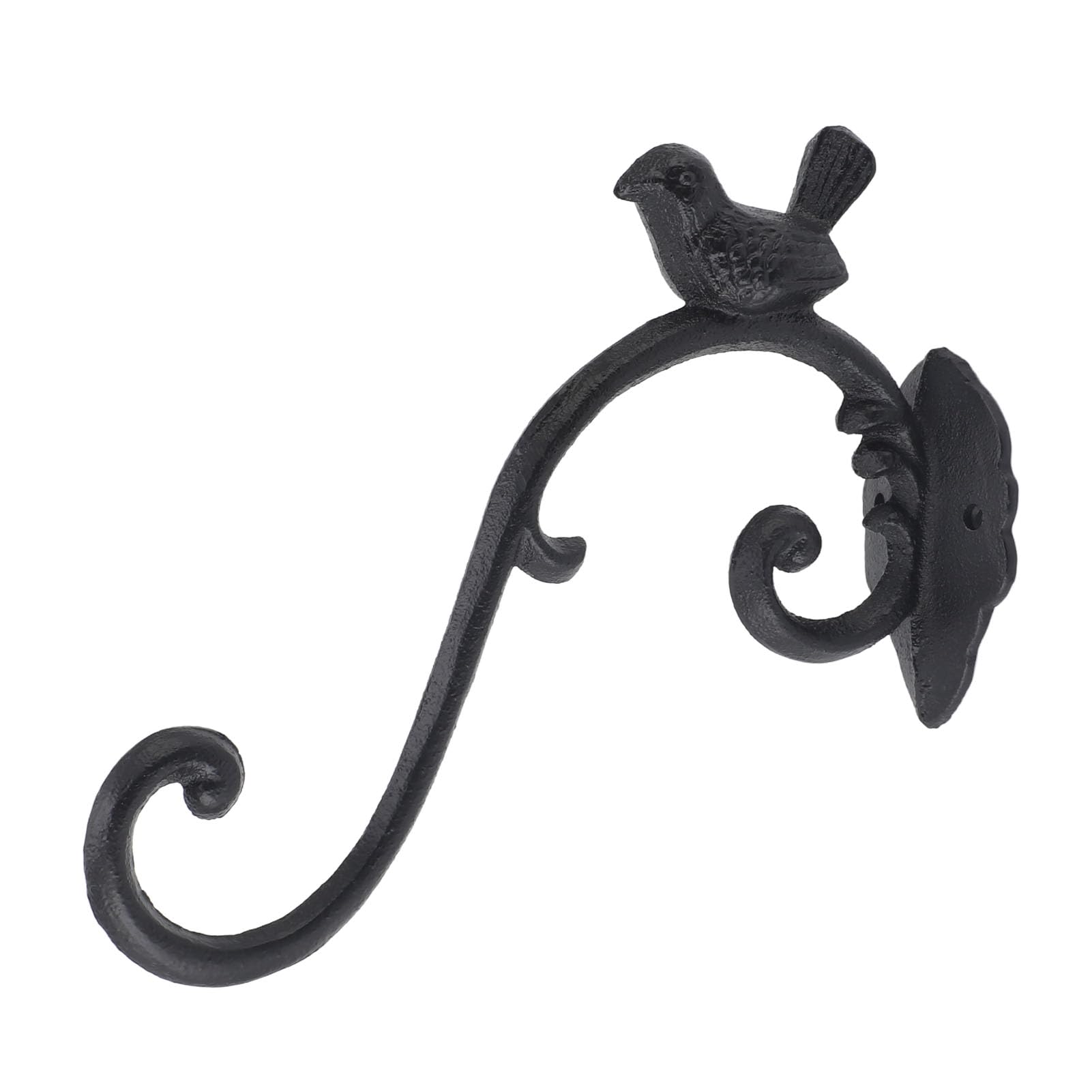 Gancio Decorativo Da Parete In Metallo - Supporto Per Mangiatoie Uccelli E Lanterne (36,5x28,8 Cm)
