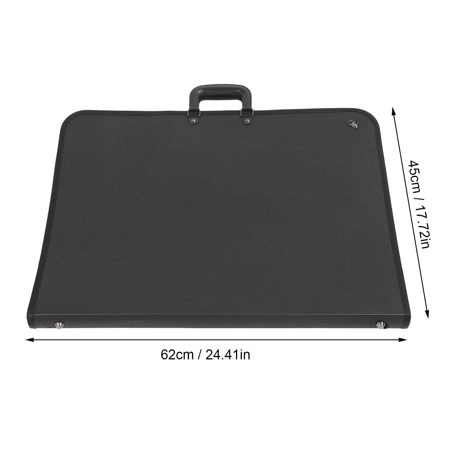 Demeras Borsa per Portfolio Artistico, Comoda Chiusura con Cerniera, Portaoggetti Leggero per Tavolo da Disegno in PVC per Designer, 45 X 62 Cm