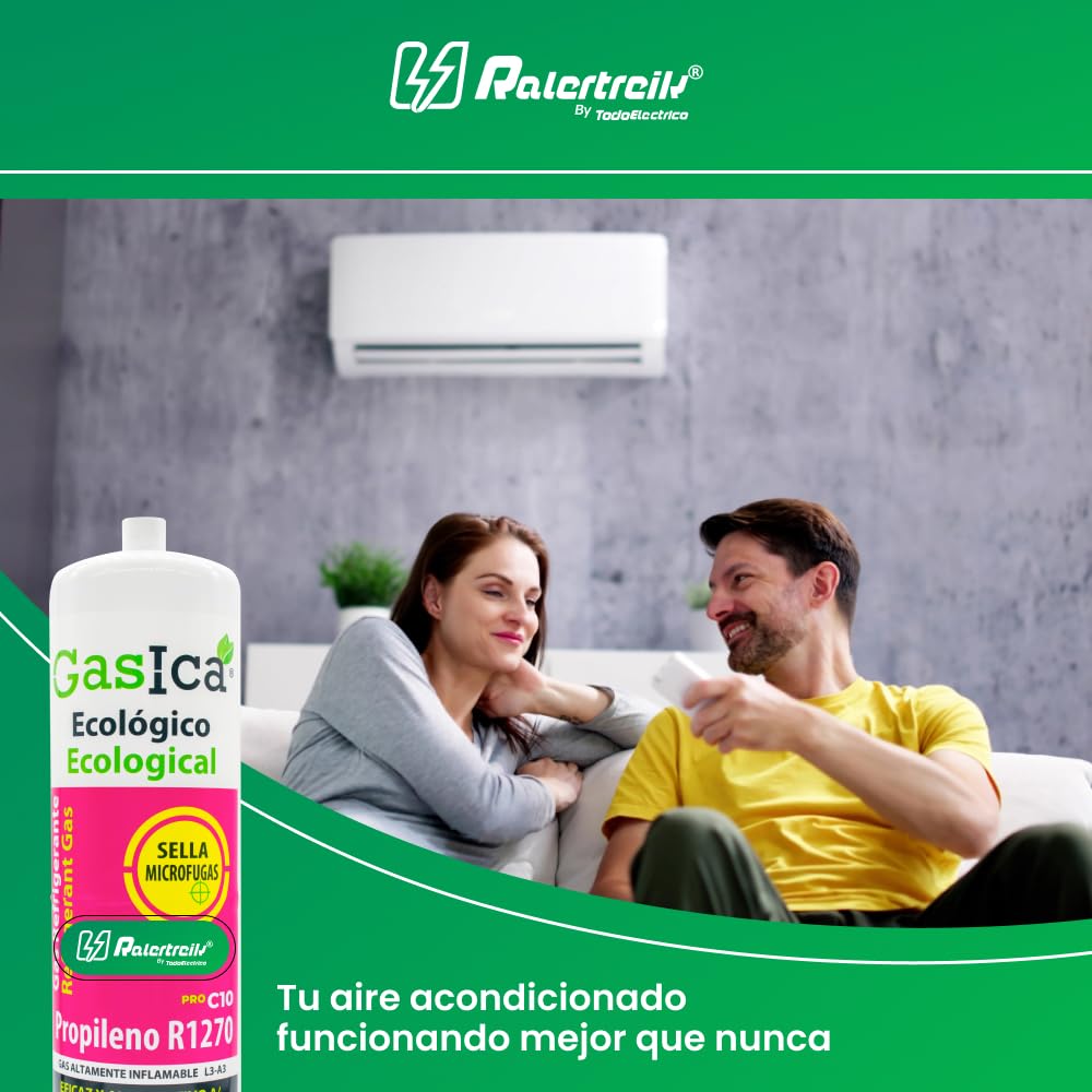 Gas refrigerante Gassica C10 Compatibile con R32 R410A valvola inclusa (bottiglia)