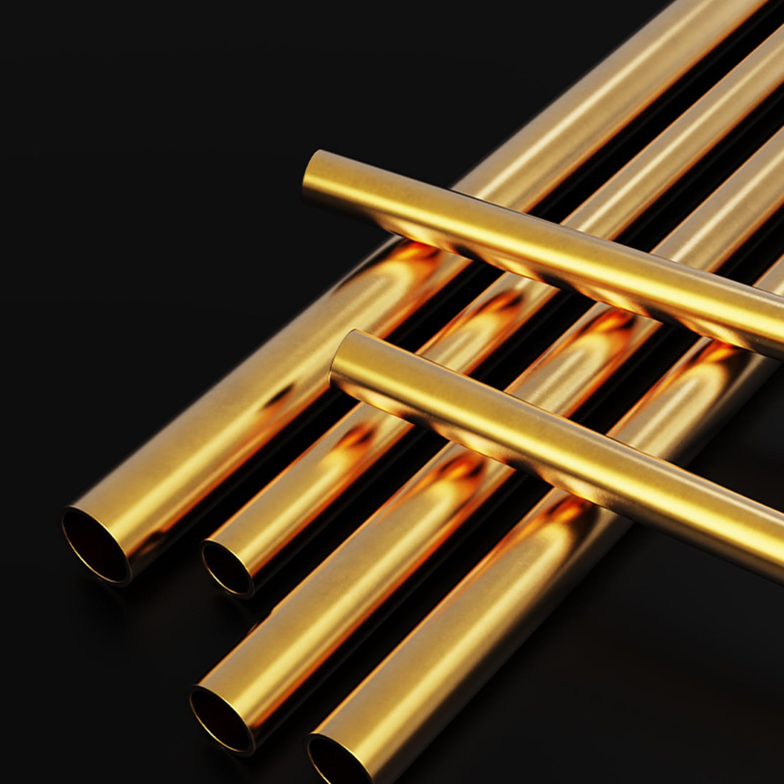 Tubo de latón – Paquete de 5 – Perfecto para trabajos de marco decorativo – Tubo de metal redondo de 15 mm x 500 mm (profundidad x largo) (14 mm x 1,5 mm x 500 mm)