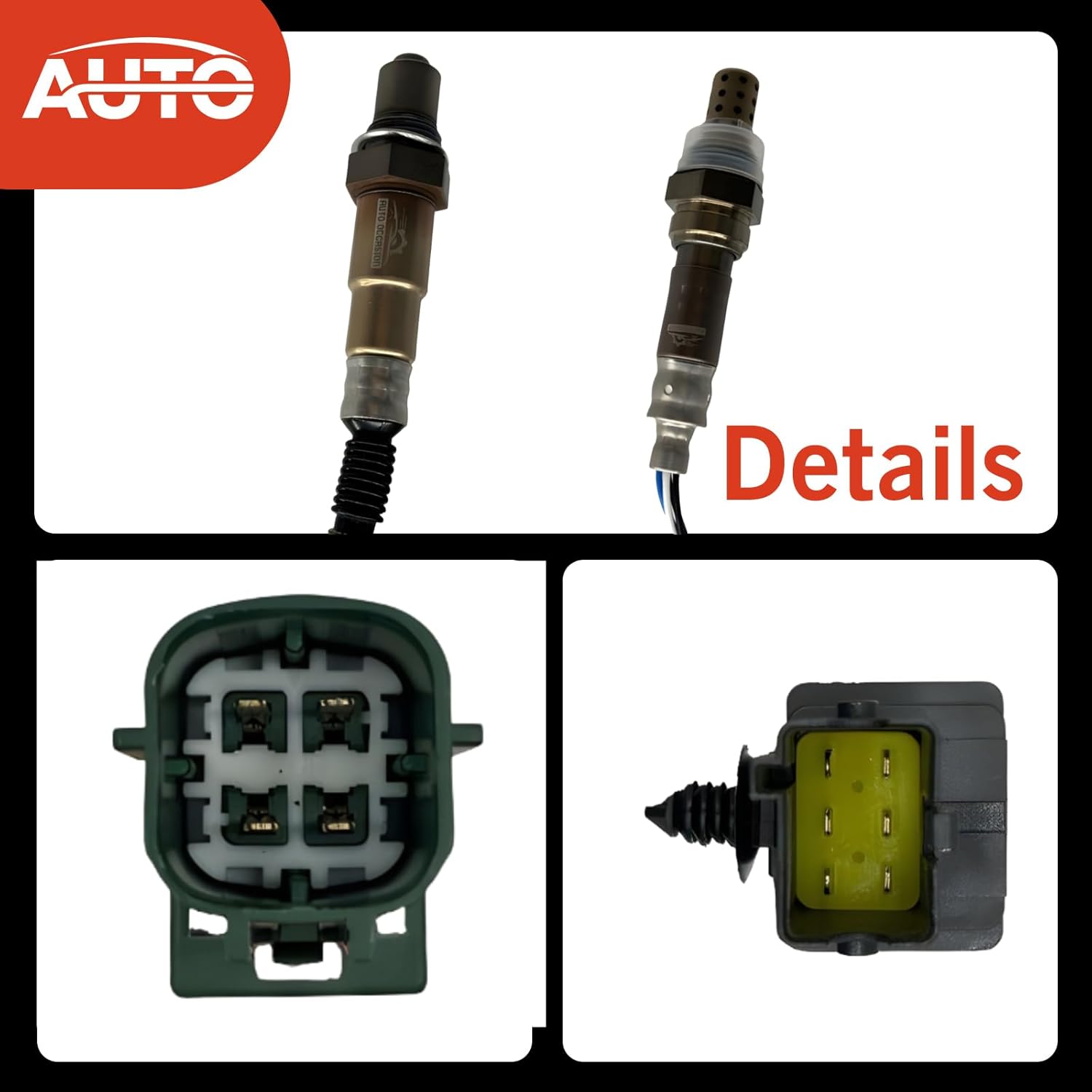 Air Fuel Ratio Oxygen O2 Sensor Upstream Downstream Compatible with Nissan 04-08 Maxima 04-05 Altima 04-07 Murano 04-06 Quest 3.5L-V6 Manual Trans 24320 15525 234-5060 234-4301 4Pack