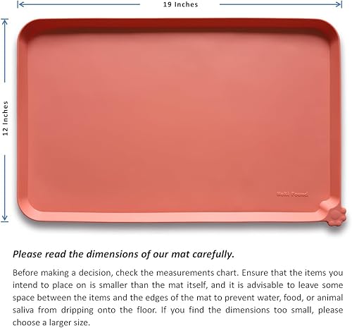 Miniatura 5 de Hoki Found Bandeja de silicona para mascotas. Tapete antideslizante para mascotas. Tapete de alimentación para perros y gatos. Tapete de