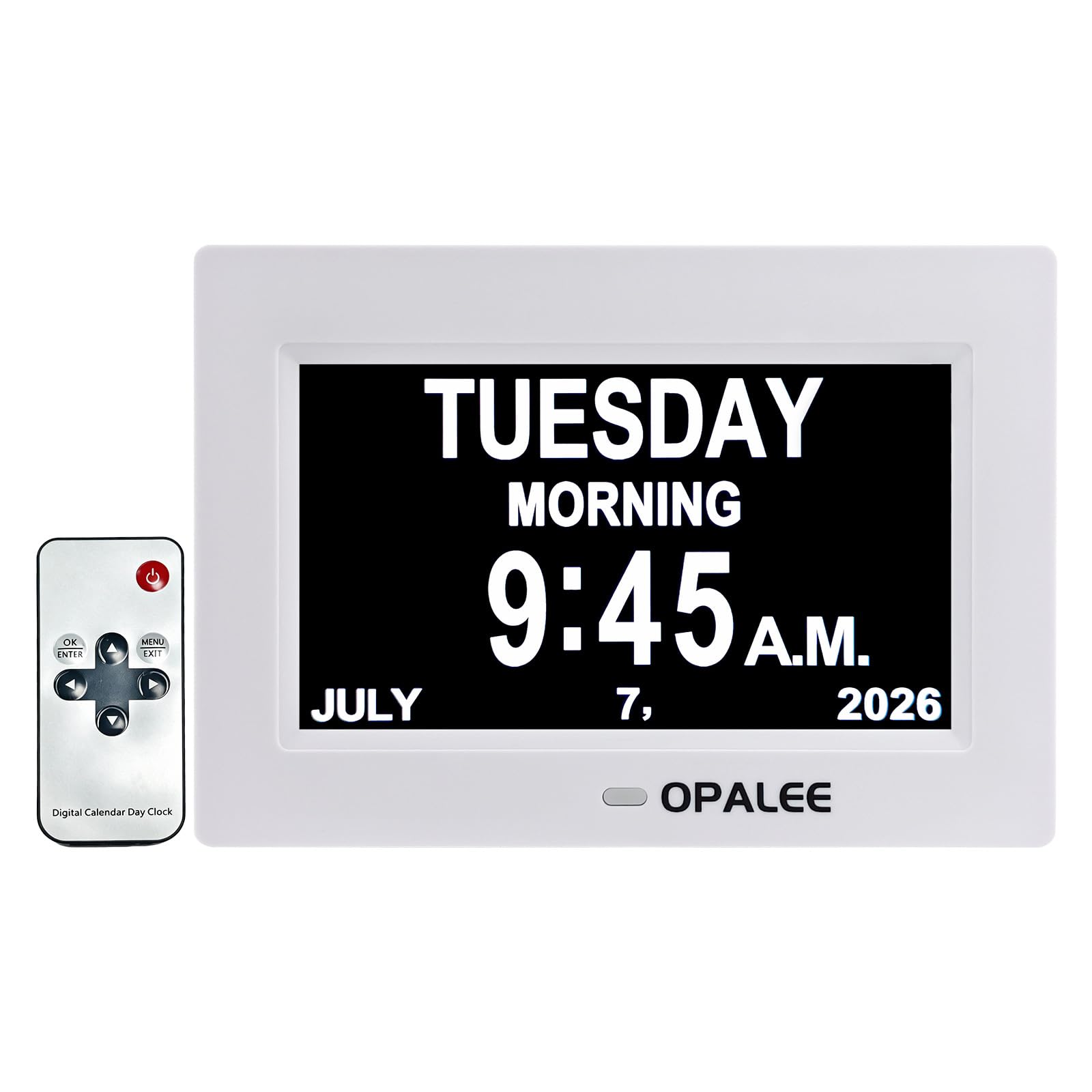 Reloj despertador de pared con recordatorio de pantalla grande de 7