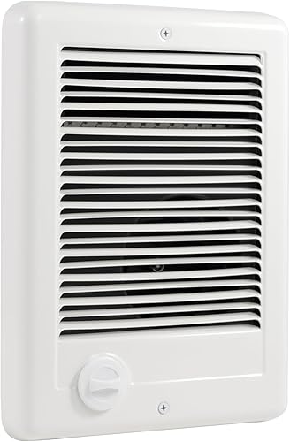 Calentador eléctrico de pared CSC151TW unidad completa, calentador eléctrico montado en la pared para uso en interiores, 1500 vatios, 5120 BTU, 120