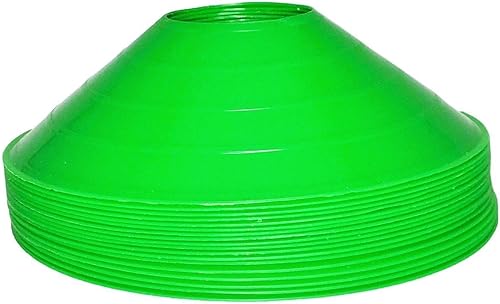BlueDot Trading Conos de disco deportivos en colores de alta visibilidad para entrenamiento de agilidad, fútbol, fútbol, marcadores de cono de campo