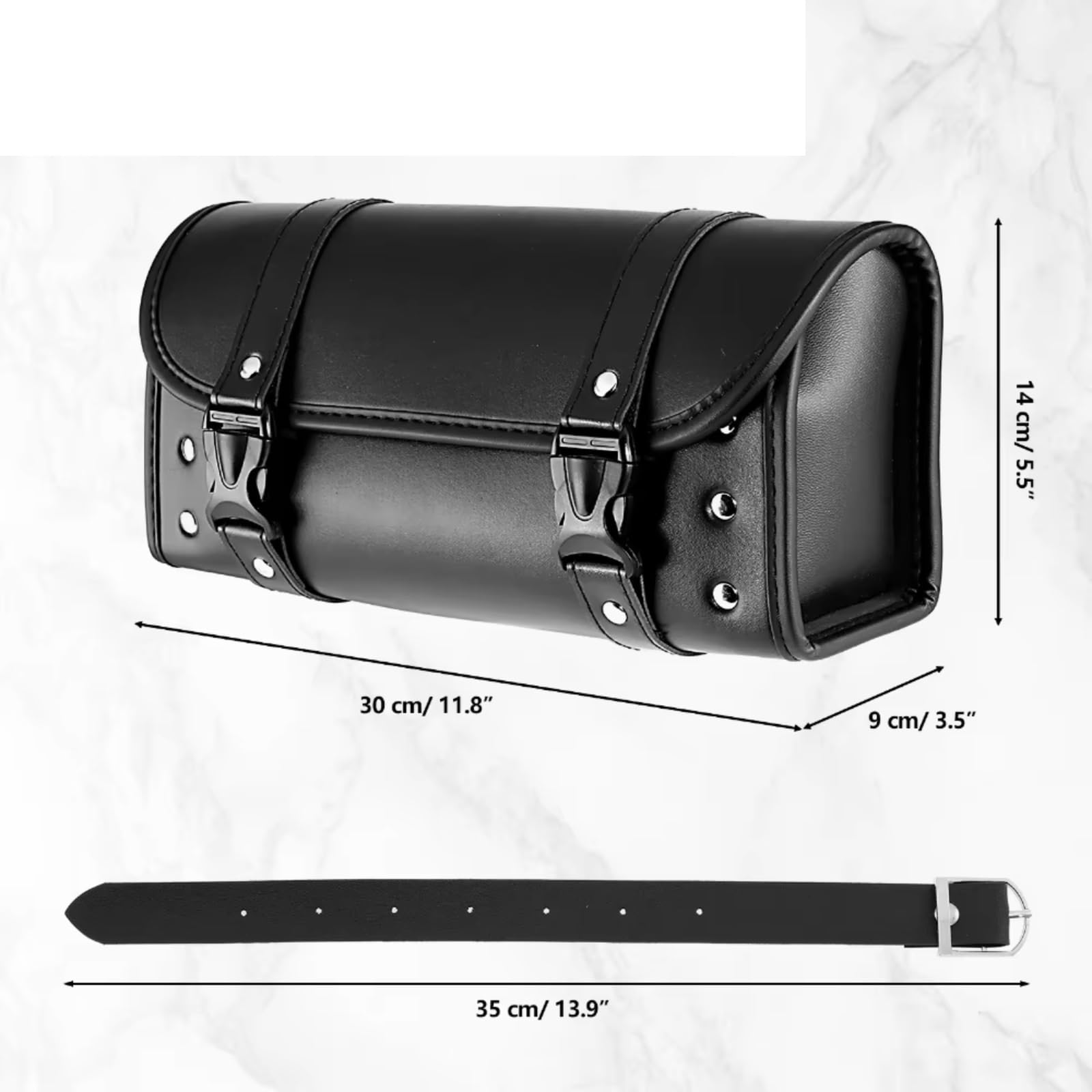 Borse Laterali Universali Moto Manubrio Anteriore/Posteriore Sissy Bar Borsa Porta Attrezzi Impermeabile Con Fibbia A Sgancio Rapido Sacche Moto