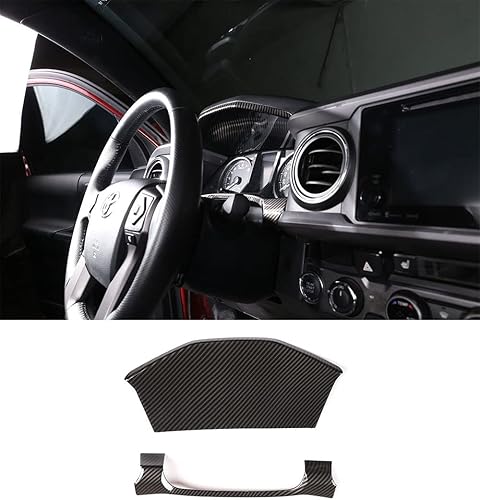 Miniatura 1 de CHEAYAR Kit de decoración de consolas centrales de ABS para accesorios Toyota Tacoma 2016-2020 (adhesivo de marco de velocímetro para tablero de