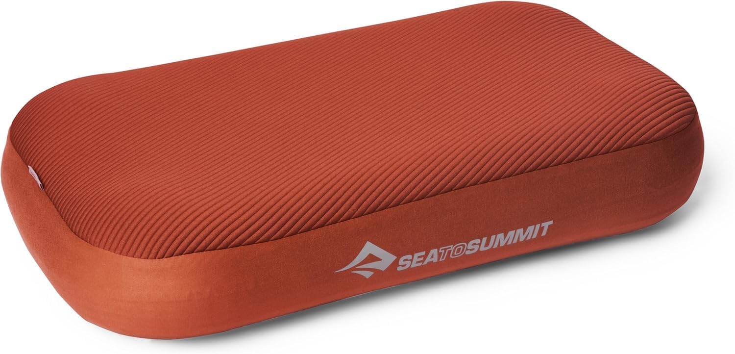 Sea to Summit - Aeros Memory Foam Campingkissen - aufblasbares Premium Reisekissen - Xpress-Ventil - 3D-Strick Komfort - bis 12 cm Höhe - rutschfest mit PillowLock - für Camping, Trekking & Reisen