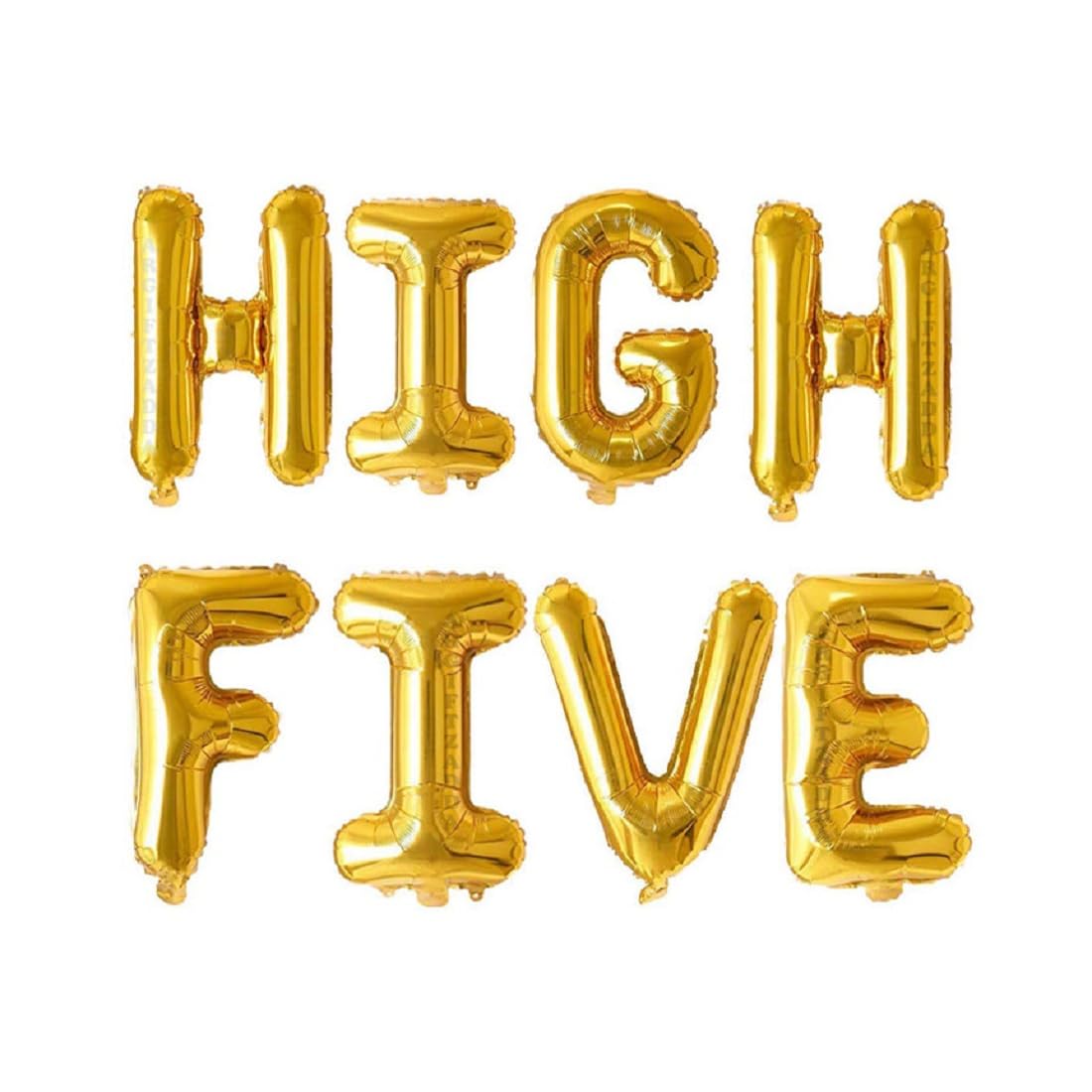 AR GIFTZADDA "HIGH FIVE" Letter Foil Balloon | 5th Birthday Decorations | Birthday Balloons | Fifth Birthday Banner Theme Decoration for Boys & Girls (High Five)-image-37