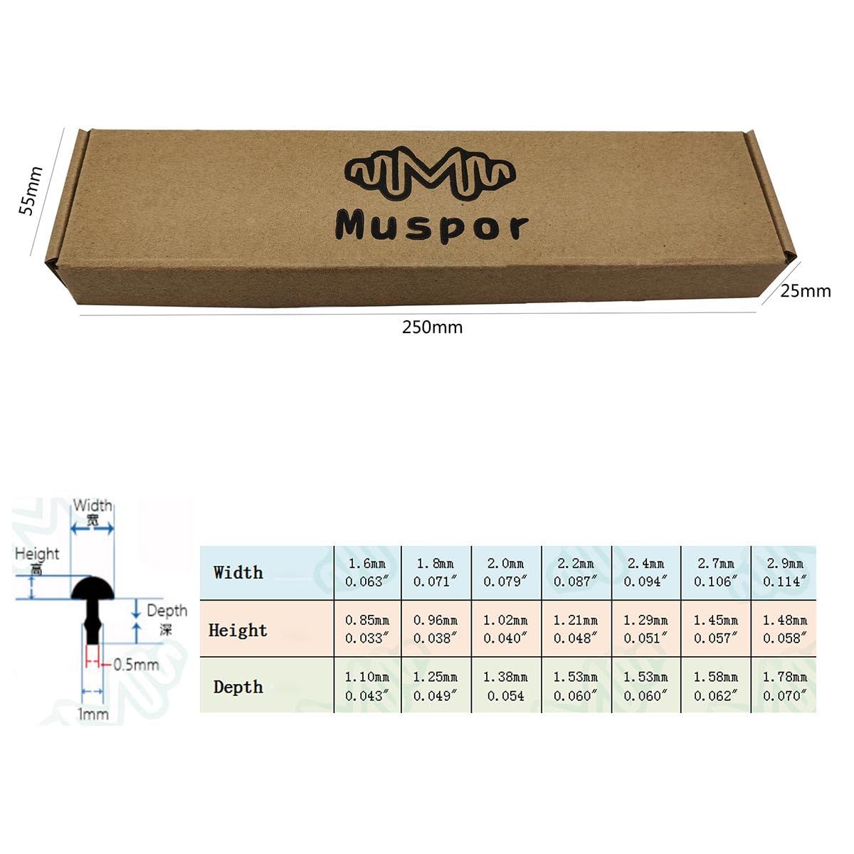 RuiJOTWAT 2.0mm white copper 10 packets of 200mm guitar silk piano maker tool - Image 3