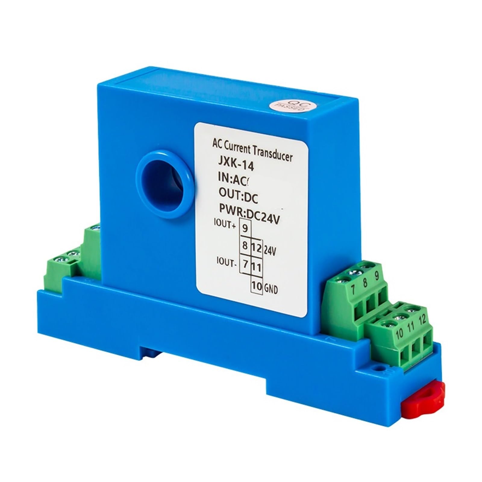 Current sensors, Aperture 4mm Hall Effect AC DC 0-20A 50A 100A Current Sensor 0 10v 5v Output Analog Signal Converter DC24V(Dc 010a,DC 05V Output)