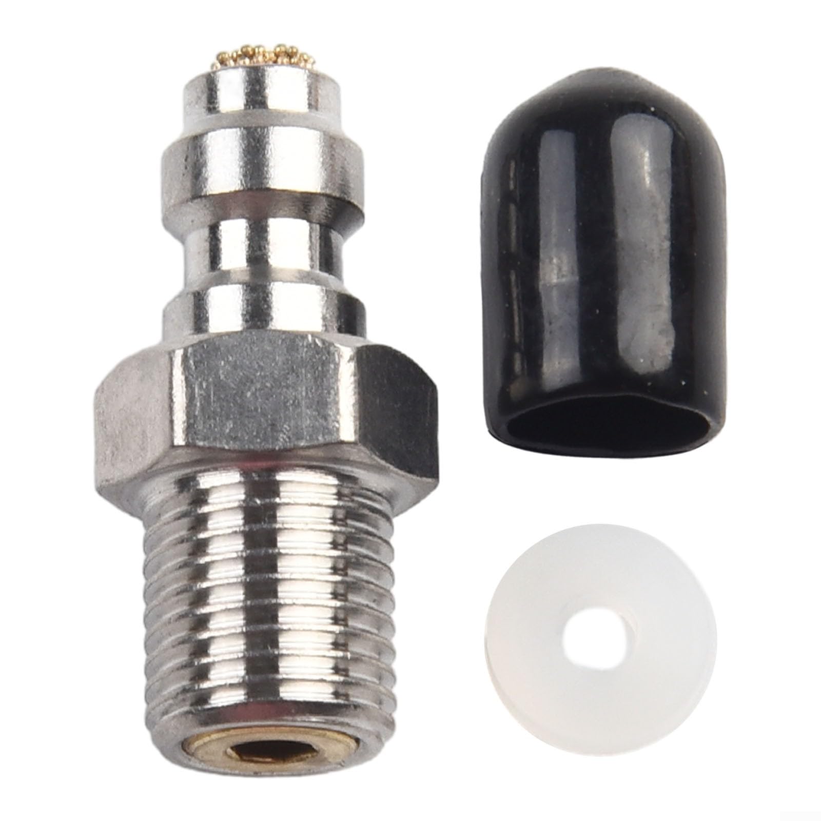 Clapet anti-retour à connexion rapide en PCP, connecteur mâle de 8 mm, en acier inoxydable, M10 x 1