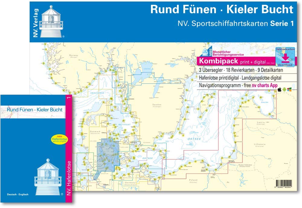 NV. Plano Serie 1: Rund Fünen und Kieler Bucht (inkl. Download & App)