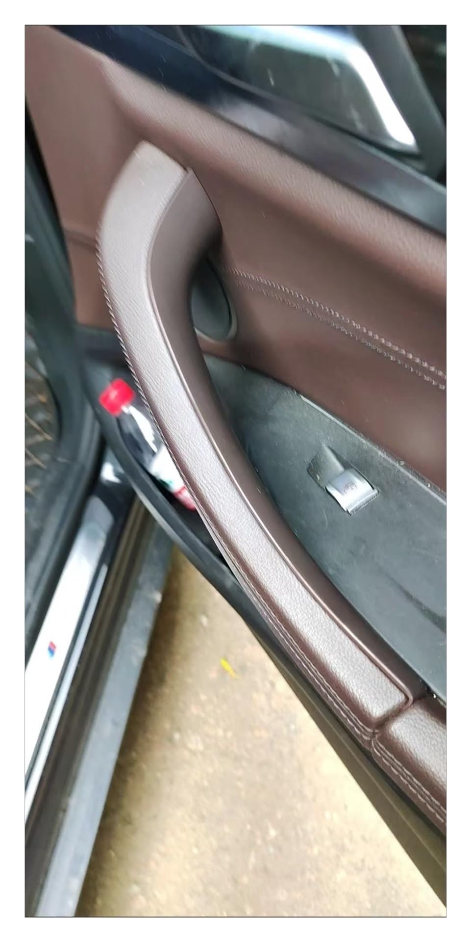 Maniglia Porta Interna per BMW X3 G01 2018-2023 per X4 G02 2019-2024 Auto Porta Tirare La Copertura Sinistra E Destra Maniglia Interna di Protezione Decorare(2 PCS Black)