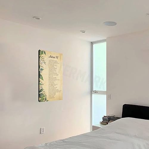 Miniatura 2 de Póster de Salmo 91 en español para Pared, póster con texto en inglés "Biblia Española Verso De La Bi Cuadros para Dormitorios Poesía", póster de