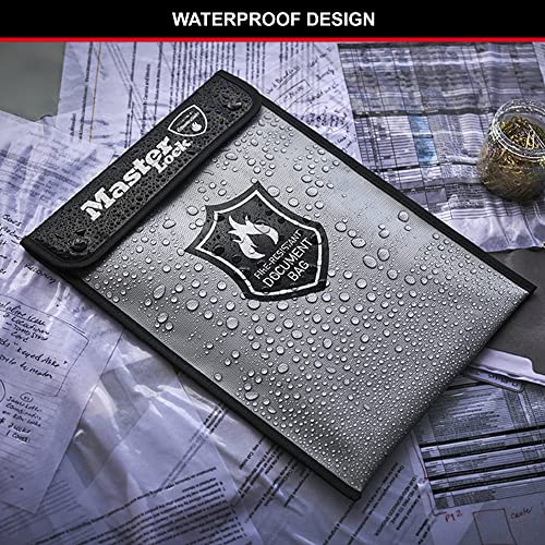 Portadocumentos ignífugo resistente al agua con silicona hermética Master Lock 5