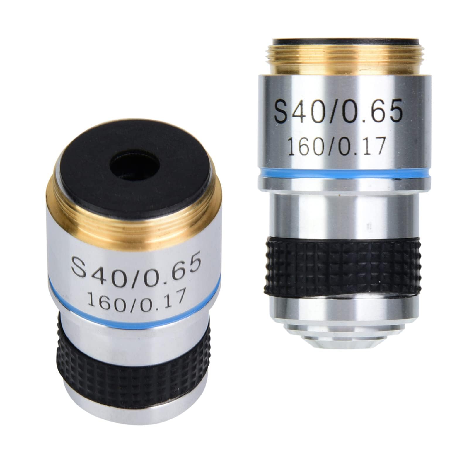 Objectifs Achromatiques 40X 185 Objectif Microscope 40 0.65 160 0.17 SP Lentille éLiminer Les Reflets IndéSirables pour Le Microscope Biologique