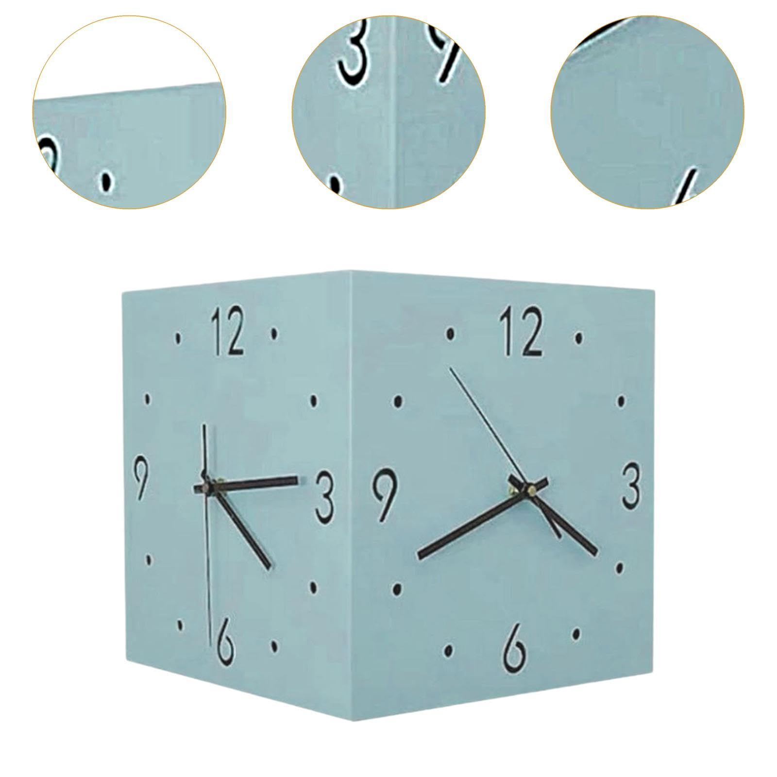Orologio a Doppia Faccia per L'angolo, Blu