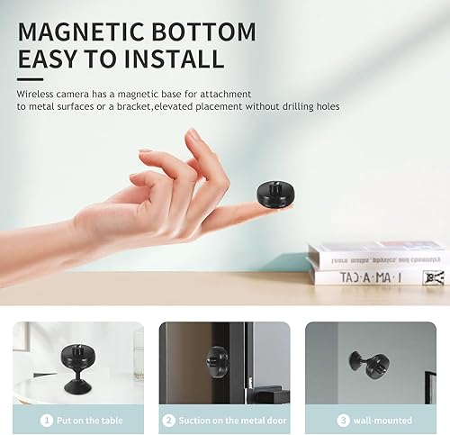 Miniatura 6 de Cámara espía, mini cámara HD 1080P, cámara de seguridad oculta, visión nocturna, reproducción de imágenes sin costuras, compatible con iOS y Android