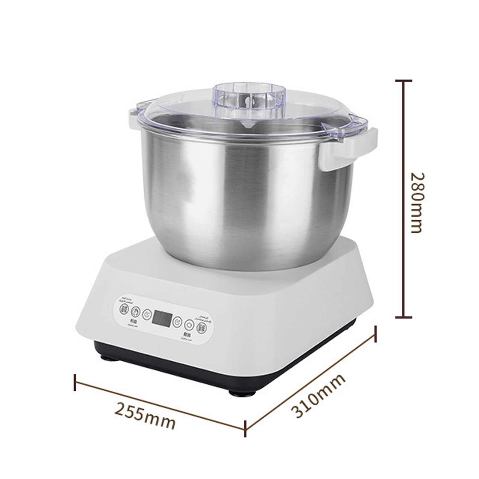 Chef Machine Home Pasta Maker 5l Grande capacità in Acciaio Inossidabile 304 Fermentazione a Temperatura costante Timer Intelligente Adatto per la Cucina Quotidiana