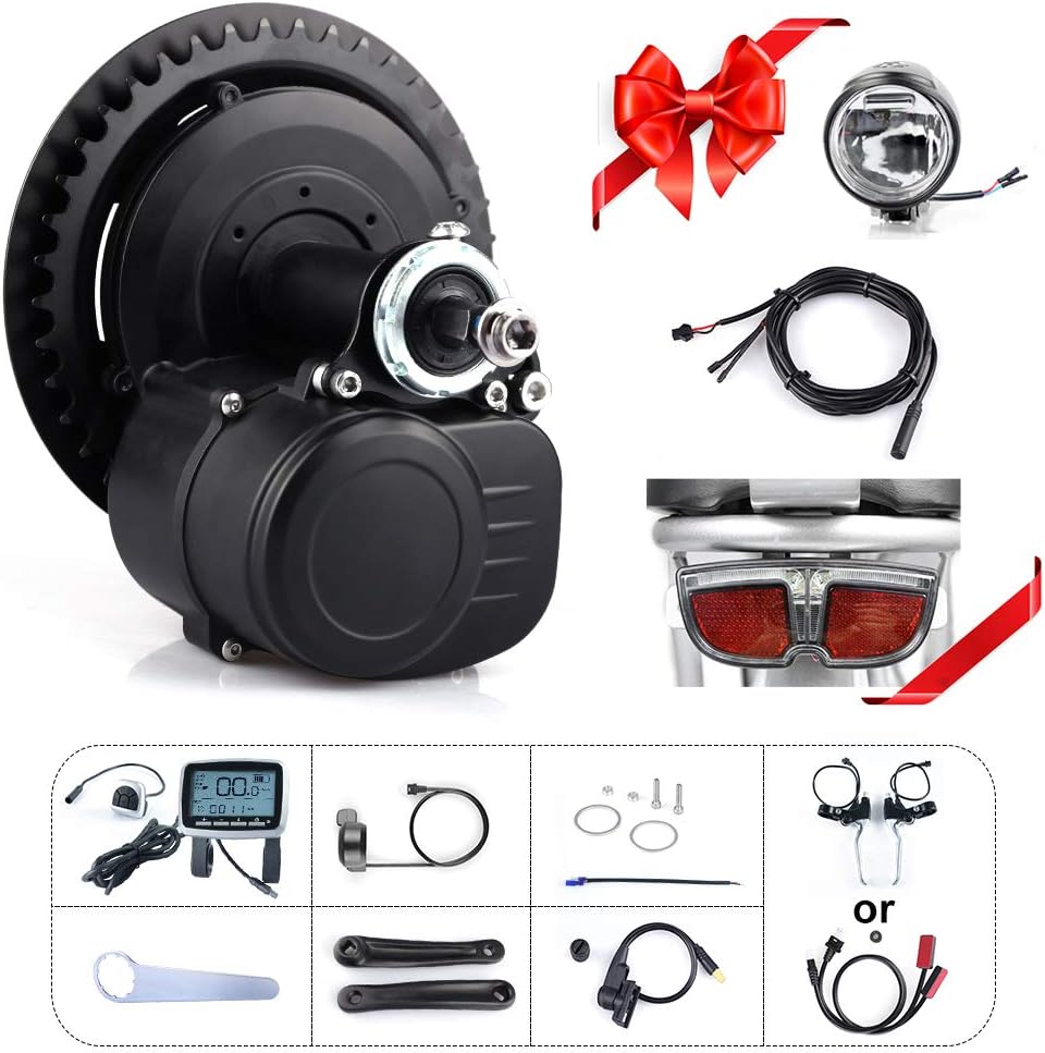 TSDZ2 36V 250W 350W 48V 500W Torque Sensored DIY eBike Mid Drive Crank Motor Kit Electric Bike Central Motor Conversion Kit 36V 48V Batteries