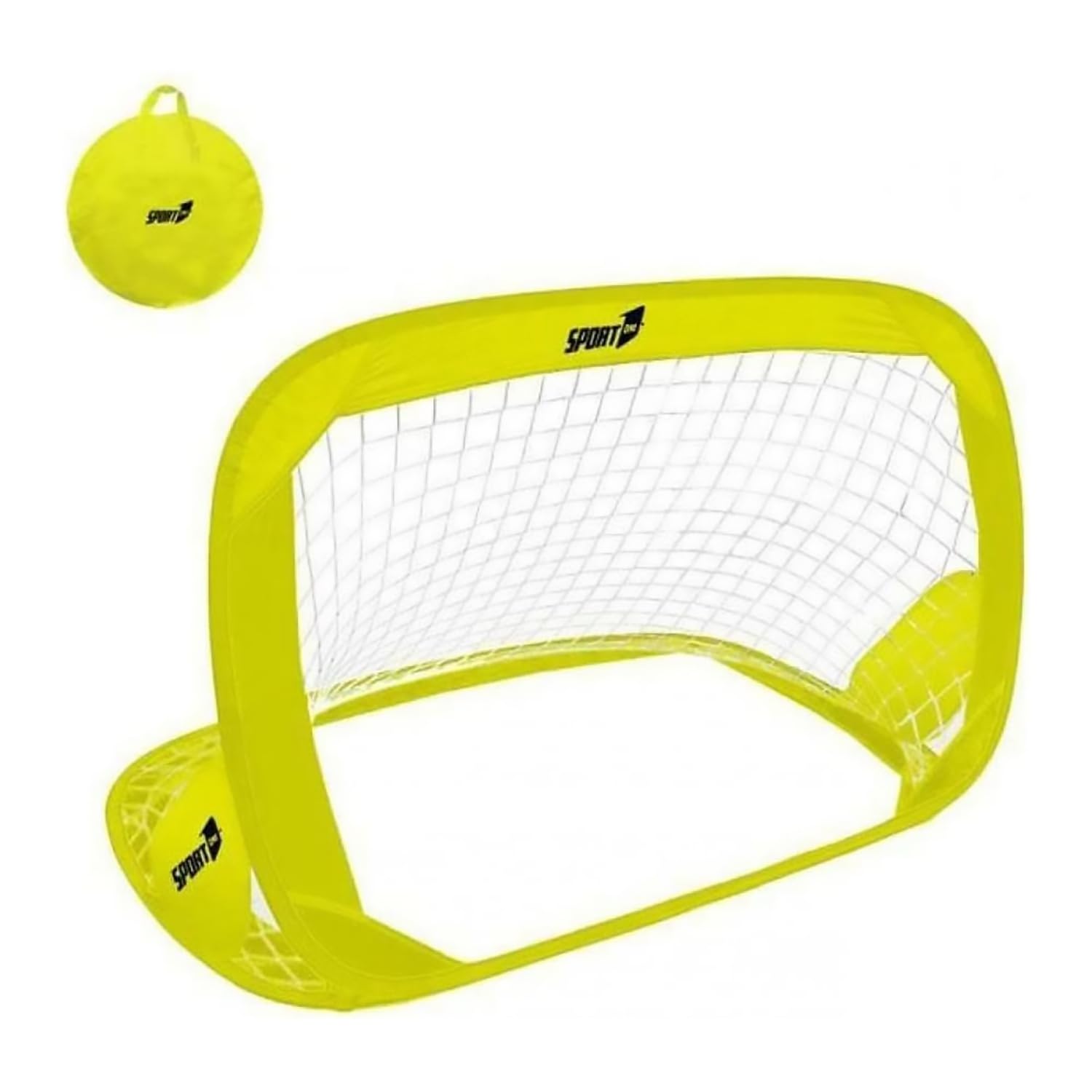 Mandelli Porta Calcio Pieghevole Pop up,​Unisex,​120x85x85cm,​Giallo