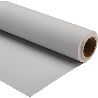 Walimex pro Background Cardboard 2.60 x 10 m Light Grey Robust Photo Background Made of Cardboard Photo Canvas as Backdrop for Photo Studio Reflection-Free Durable Ideal for Product Photography