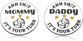 Christmas Gift for New Parents Mom Dad Women Men First Time Decision Coin Funny Pregnancy Baby Shower Gifts for Mom Dad to Be Newborn Baby Gift Birthday Mothers Fathers Day for Coin Double Sided