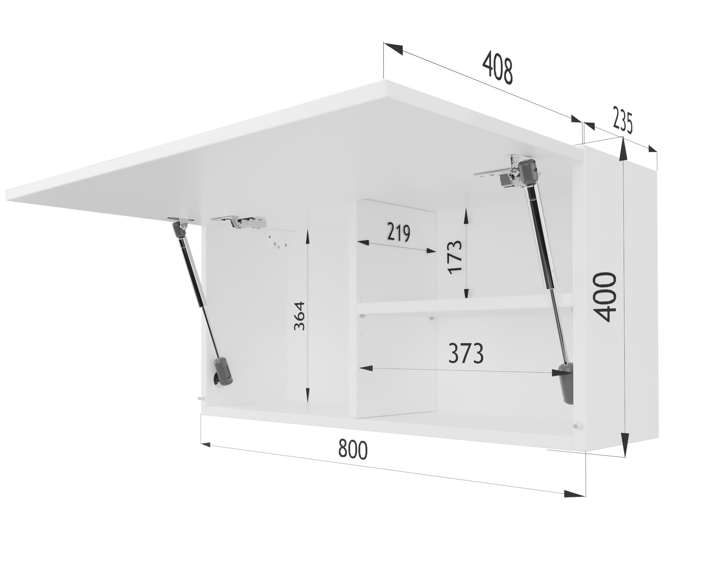 PLATAN ROOM - Armadietto da bagno, larghezza 80/120/160/200/240 cm, mobiletto da bagno pensile con anta ribaltabile (bianco opaco o marmo lucido 80 x 40 x 25 cm)